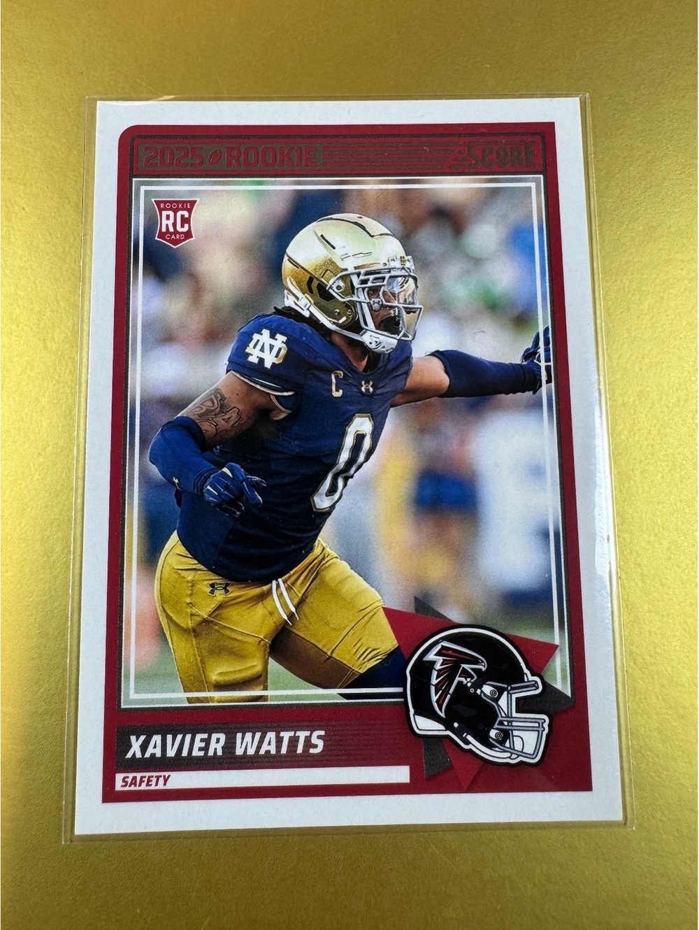 2025 Score Xavier Watts Atlanta Falcons Rookie Card